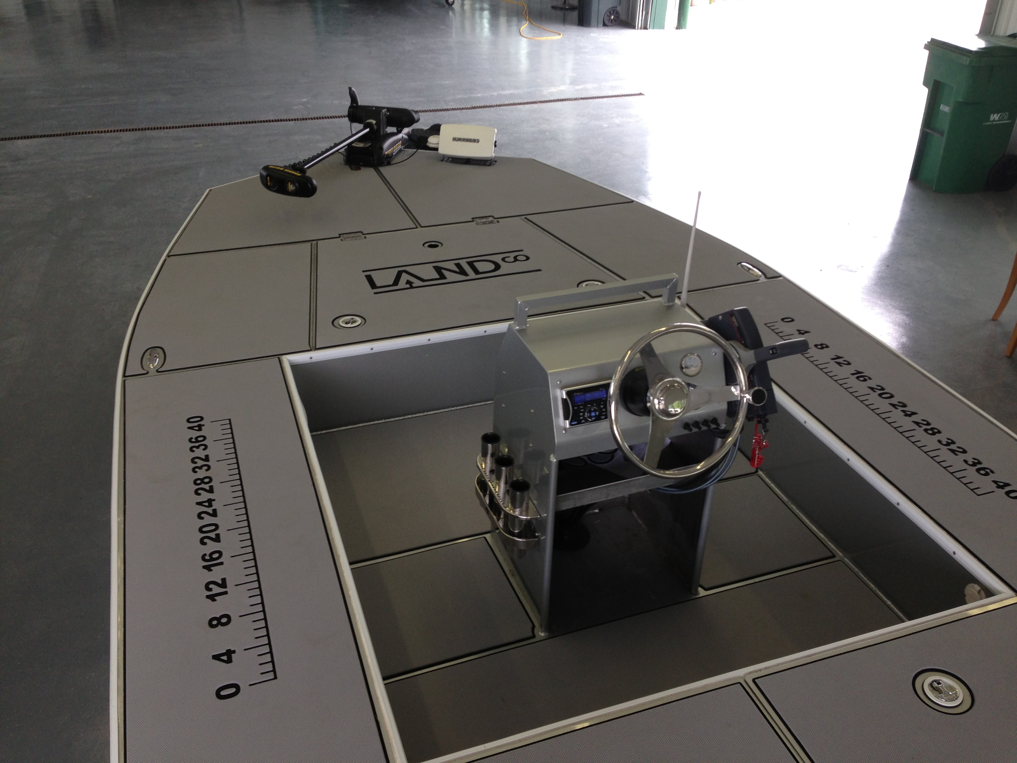 Custom Welded Aluminum LandCo Flats Style Boat Finished!