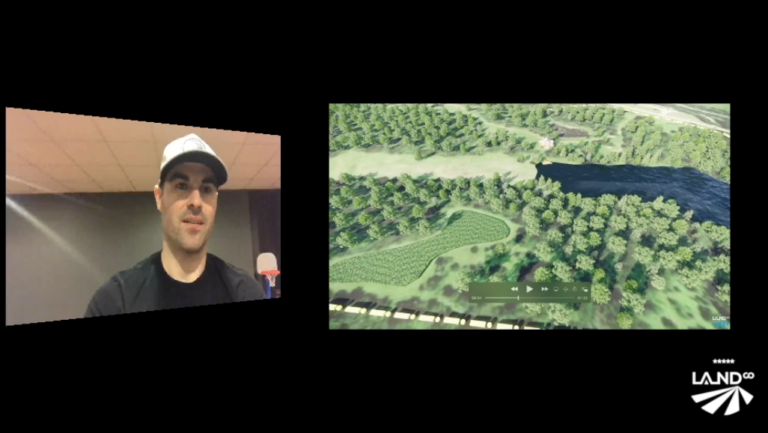 Peoria 100 | 3D Rendering of potential development including homesite overlooking a private lake