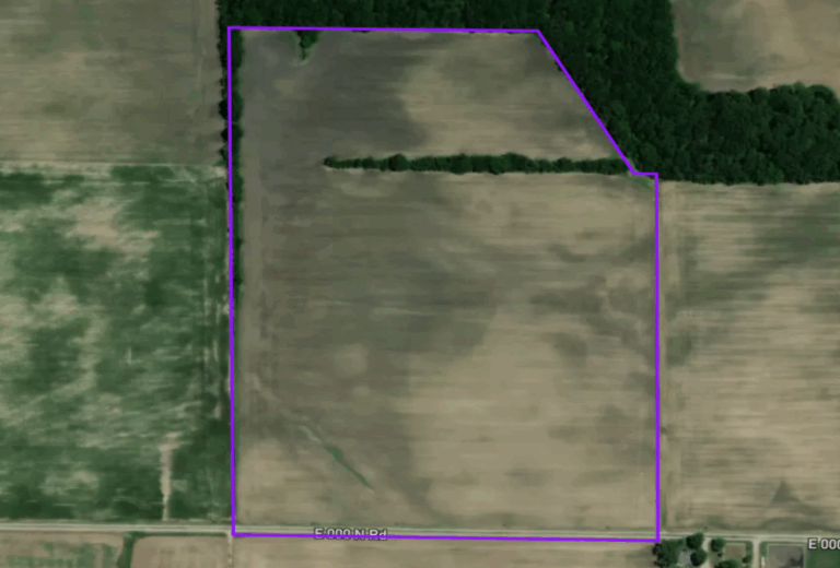 52 Acres Tillable Land for Sale in Christian County, Illinois